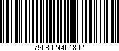 Código de barras (EAN, GTIN, SKU, ISBN): '7908024401892'