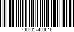 Código de barras (EAN, GTIN, SKU, ISBN): '7908024403018'