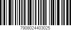 Código de barras (EAN, GTIN, SKU, ISBN): '7908024403025'