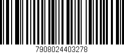 Código de barras (EAN, GTIN, SKU, ISBN): '7908024403278'