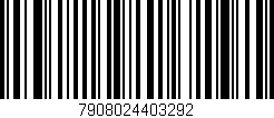 Código de barras (EAN, GTIN, SKU, ISBN): '7908024403292'