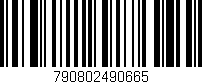 Código de barras (EAN, GTIN, SKU, ISBN): '790802490665'