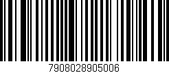 Código de barras (EAN, GTIN, SKU, ISBN): '7908028905006'