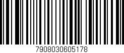Código de barras (EAN, GTIN, SKU, ISBN): '7908030605178'