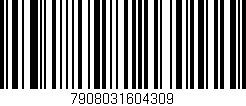 Código de barras (EAN, GTIN, SKU, ISBN): '7908031604309'