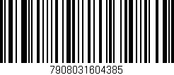Código de barras (EAN, GTIN, SKU, ISBN): '7908031604385'