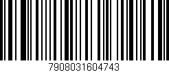Código de barras (EAN, GTIN, SKU, ISBN): '7908031604743'