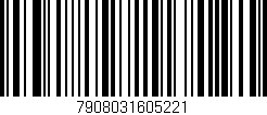 Código de barras (EAN, GTIN, SKU, ISBN): '7908031605221'