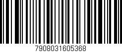 Código de barras (EAN, GTIN, SKU, ISBN): '7908031605368'