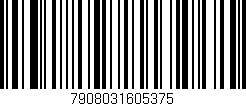 Código de barras (EAN, GTIN, SKU, ISBN): '7908031605375'