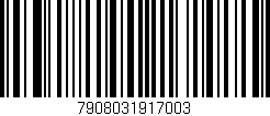 Código de barras (EAN, GTIN, SKU, ISBN): '7908031917003'