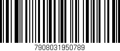 Código de barras (EAN, GTIN, SKU, ISBN): '7908031950789'
