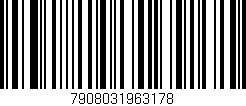 Código de barras (EAN, GTIN, SKU, ISBN): '7908031963178'