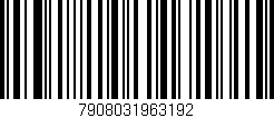 Código de barras (EAN, GTIN, SKU, ISBN): '7908031963192'
