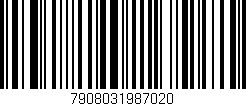 Código de barras (EAN, GTIN, SKU, ISBN): '7908031987020'