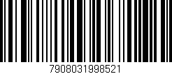 Código de barras (EAN, GTIN, SKU, ISBN): '7908031998521'
