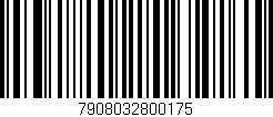 Código de barras (EAN, GTIN, SKU, ISBN): '7908032800175'
