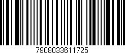 Código de barras (EAN, GTIN, SKU, ISBN): '7908033611725'