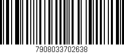 Código de barras (EAN, GTIN, SKU, ISBN): '7908033702638'