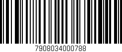 Código de barras (EAN, GTIN, SKU, ISBN): '7908034000788'