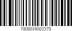 Código de barras (EAN, GTIN, SKU, ISBN): '7908034002379'