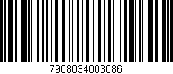 Código de barras (EAN, GTIN, SKU, ISBN): '7908034003086'