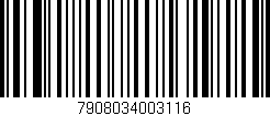 Código de barras (EAN, GTIN, SKU, ISBN): '7908034003116'