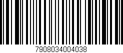 Código de barras (EAN, GTIN, SKU, ISBN): '7908034004038'