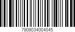 Código de barras (EAN, GTIN, SKU, ISBN): '7908034004045'