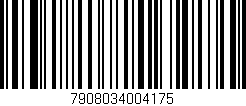 Código de barras (EAN, GTIN, SKU, ISBN): '7908034004175'