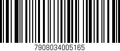 Código de barras (EAN, GTIN, SKU, ISBN): '7908034005165'