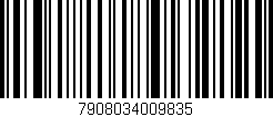 Código de barras (EAN, GTIN, SKU, ISBN): '7908034009835'