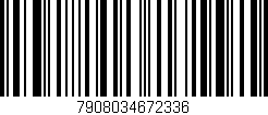 Código de barras (EAN, GTIN, SKU, ISBN): '7908034672336'
