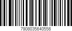 Código de barras (EAN, GTIN, SKU, ISBN): '7908035640556'