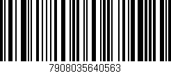 Código de barras (EAN, GTIN, SKU, ISBN): '7908035640563'