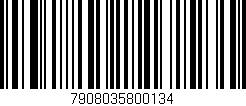 Código de barras (EAN, GTIN, SKU, ISBN): '7908035800134'