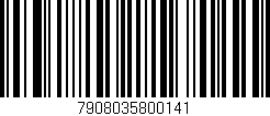 Código de barras (EAN, GTIN, SKU, ISBN): '7908035800141'