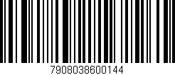 Código de barras (EAN, GTIN, SKU, ISBN): '7908038600144'
