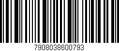 Código de barras (EAN, GTIN, SKU, ISBN): '7908038600793'