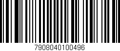 Código de barras (EAN, GTIN, SKU, ISBN): '7908040100496'