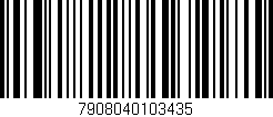Código de barras (EAN, GTIN, SKU, ISBN): '7908040103435'
