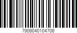 Código de barras (EAN, GTIN, SKU, ISBN): '7908040104708'