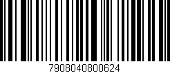 Código de barras (EAN, GTIN, SKU, ISBN): '7908040800624'