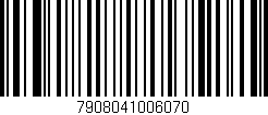 Código de barras (EAN, GTIN, SKU, ISBN): '7908041006070'