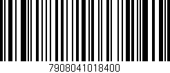 Código de barras (EAN, GTIN, SKU, ISBN): '7908041018400'