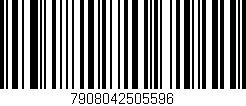 Código de barras (EAN, GTIN, SKU, ISBN): '7908042505596'