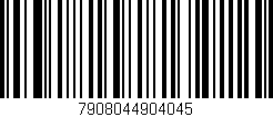 Código de barras (EAN, GTIN, SKU, ISBN): '7908044904045'