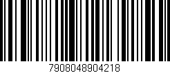 Código de barras (EAN, GTIN, SKU, ISBN): '7908048904218'