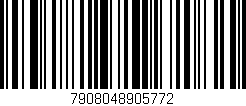 Código de barras (EAN, GTIN, SKU, ISBN): '7908048905772'