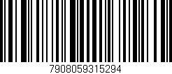 Código de barras (EAN, GTIN, SKU, ISBN): '7908059315294'